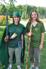 Carrissa and Melissa - Robin Hood night at camp.jpg