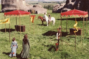 Susan, Peter and Edmund Train for Battle