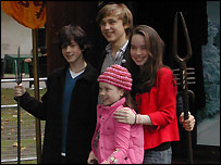 Skandar Keynes, William Moseley, Anna Popplewell and Georgie Henley