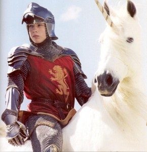 Peter Pevensie on the Unicorn