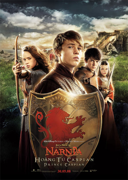 Anna Popplewell, William Moseley, Skandar Keynes and Georgie Henley Poster