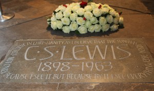 C.S. Lewis in Poet's Corner at Westminster Abbey