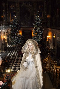 White Witch in Painted Hall, Chatsworth, Christmas 2013