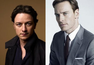 James MacAvoy and Michael Fassbender