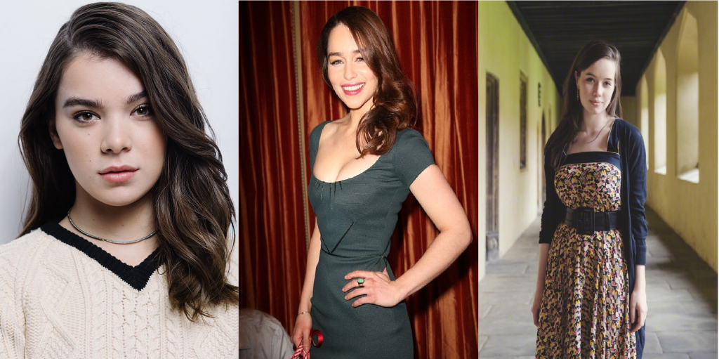 From left to Right: Hailee Steinfeld as Psyche Emilia Clarke as Oreul and Anna Popplewell as Redival