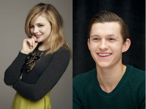 Chloe Grace Moretz as Jill Pole and Tom Holland as Eustace Scrubb