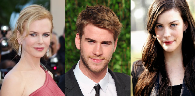 From Left to Right: Nicole Kidman as Ungit, Liam Hemsworth as Cupid and Liv Tyler as Persephone