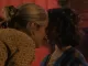 In a warmly lit, intimate close-up from 'The Stolen Girl,' Denise Gough and Beatrice Campbell press their foreheads together in a tender moment between mother and daughter.