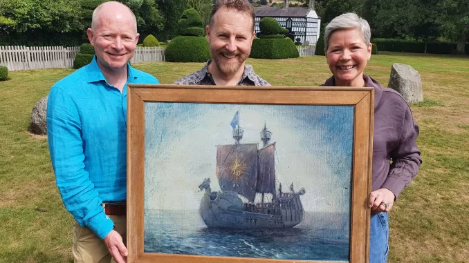 Samuel West (King Caspian), reunited with Sophie Wilcox (Lucy) and Jonathan Scott (Edmund)