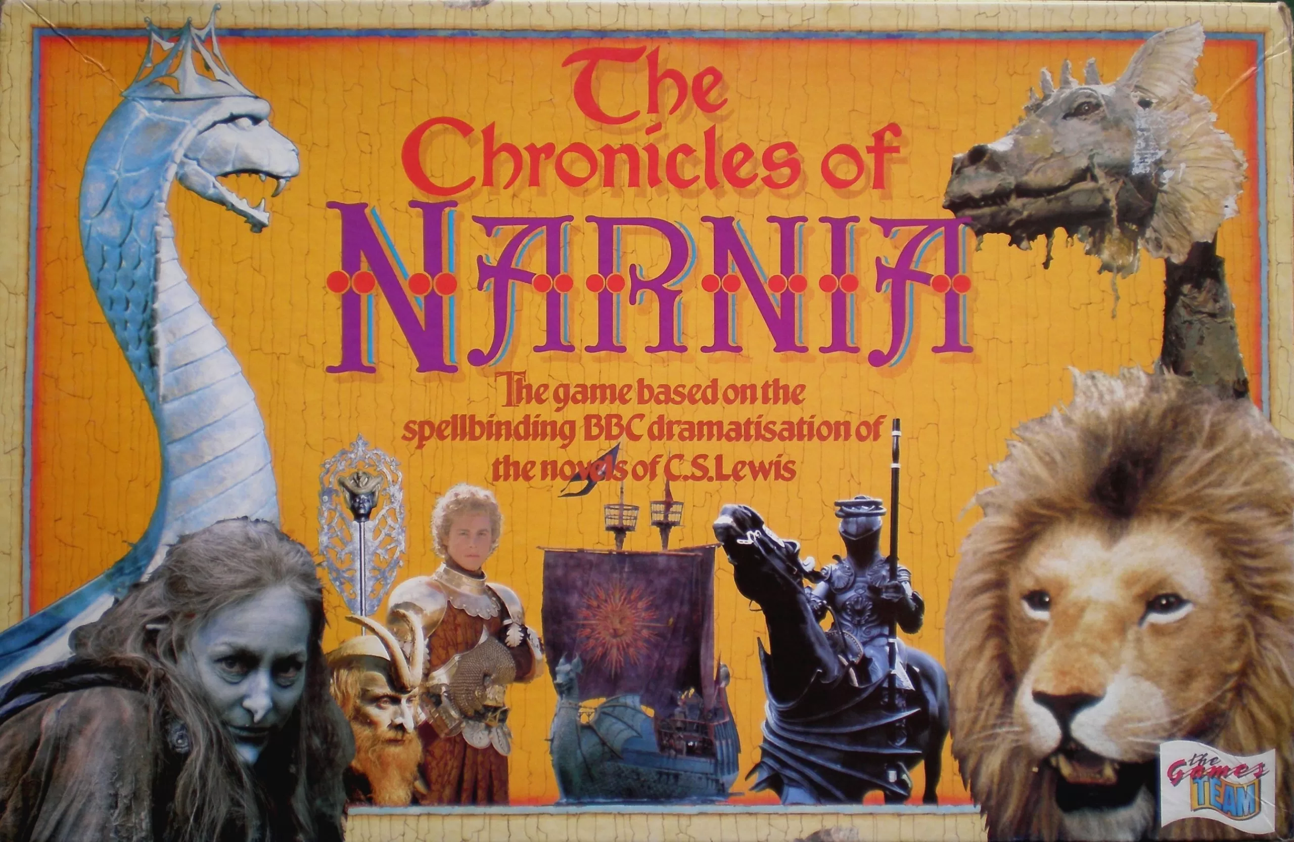 Official box art for The Chronicles of Narnia (1988 BBC board game)